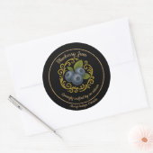 Sticker Rond Blueberry Dream – Artisan Jam Label (Enveloppe)