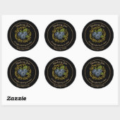 Sticker Rond Blueberry Dream – Artisan Jam Label (Feuille)