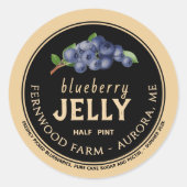 Sticker rond Blueberry Jelly (Devant)