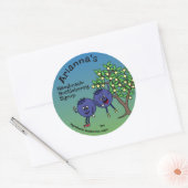 Sticker Rond Blueberry Pals Drôle Cartoon Jam Pie et plus (Enveloppe)