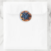 Sticker Rond Blueberry Pancakes Food (Sac)