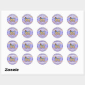 Sticker Rond Blueberry Smear Baby Stuff (Feuille)