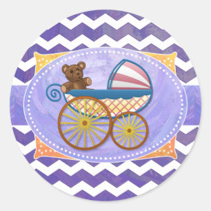 Sticker Rond Blueberry Smear Baby Stuff