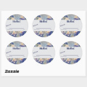 Sticker Rond Bluebonnet, Boho Country, Self Introduction (Feuille)