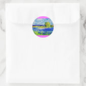Sticker Rond bluebonnets pour toujours (Sac)