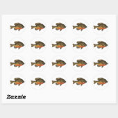 Sticker Rond Bluegill Bream (Feuille)