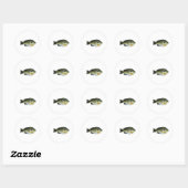Sticker Rond Bluegill Sunfish Photo (Feuille)