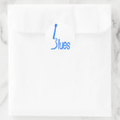 Sticker Rond Blues guitare (Sac)