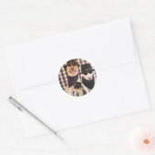 Sticker Rond Blues Labs & Chat Cool (Enveloppe)