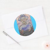 Sticker Rond Bluesman âcre (Enveloppe)