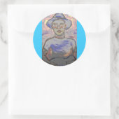 Sticker Rond Bluesman âcre (Sac)