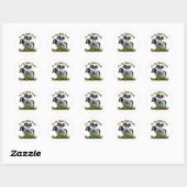 Sticker Rond Bluetick Coonhound Dons (Feuille)