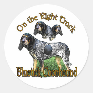 Sticker Rond Bluetick Coonhound Dons