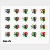 Sticker Rond Bluetick Coonhound St patrick (Feuille)