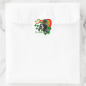 Sticker Rond Bluetick Coonhound St patrick (Sac)