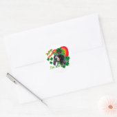 Sticker Rond Bluetick Coonhound St patrick (Enveloppe)