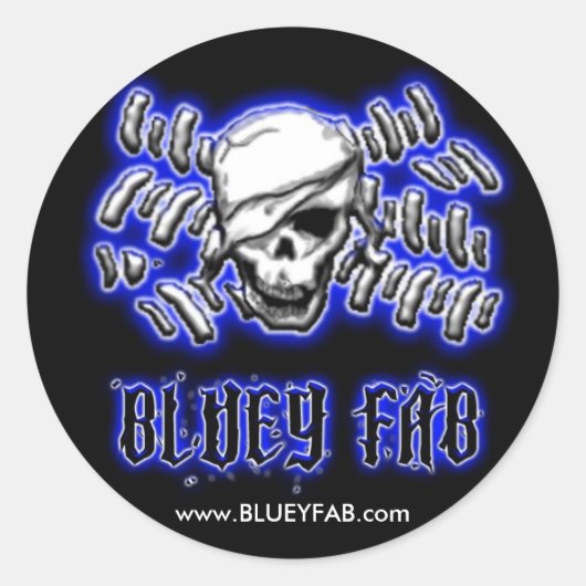 Sticker Rond BlueyFab Round LG (Devant)