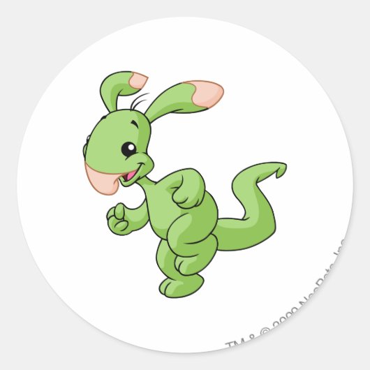 Sticker Rond Blumaroo Green (Devant)