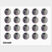 STICKER ROND BLUR HOLOGRAPHIQUE (Feuille)
