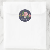 Sticker Rond Blush Bouquet Mariage (Sac)