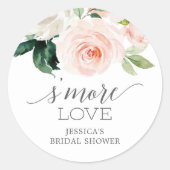Sticker Rond Blushing Blooms'More Love - Favoriser les autocoll (Devant)