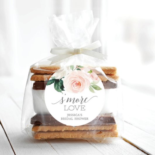 Sticker Rond Blushing Blooms'More Love - Favoriser les autocoll