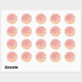 Sticker Rond BM Bat mitzvah Bar Mitzvah Simply Subtil (Feuille)