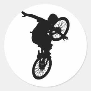 Sticker Rond BMX folâtre le destin de style libre d'équipe de