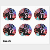 Sticker Rond BMX sur Rusty Grunge (Feuille)