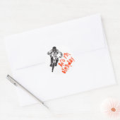 Sticker Rond BMX vélo Anniversaire (Enveloppe)