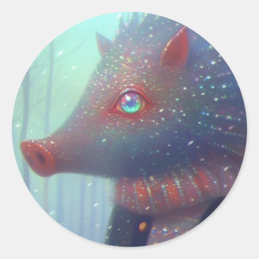 Sticker Rond Boar (Devant)