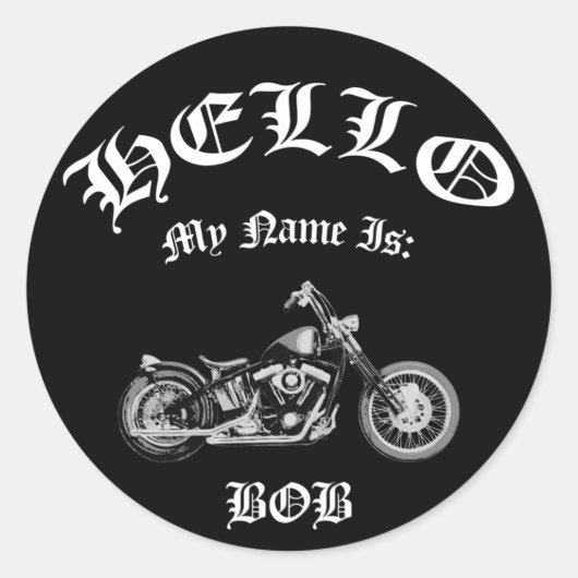 Sticker Rond Bob Bobber (Devant)