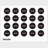 Sticker Rond Bob le pape (Feuille)