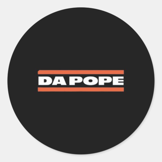 Sticker Rond Bob le pape (Devant)