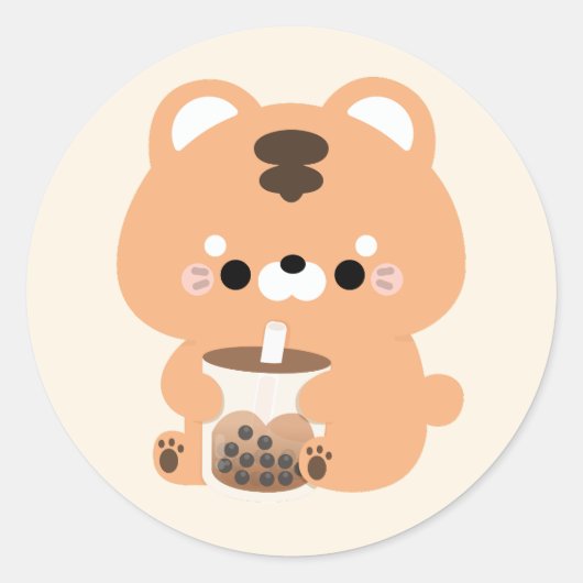 Sticker Rond Boba Tiger (Devant)