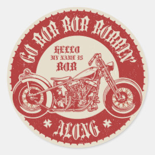Sticker Rond Bobbin' Along