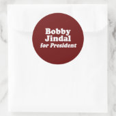 STICKER ROND BOBBY JINDAL POUR LE PRÉSIDENT 2 (Sac)