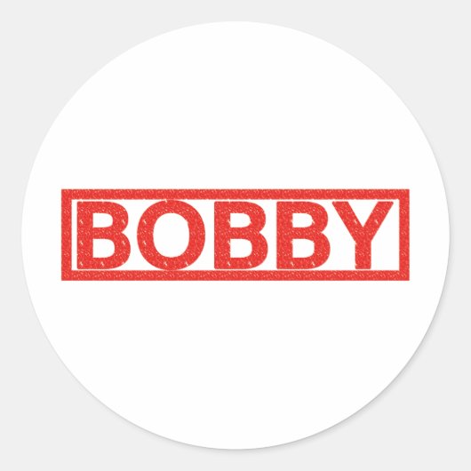 Sticker Rond Bobby Stamp (Devant)