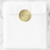 Sticker Rond Bocal de miel moderne simple (Sac)