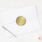 Sticker Rond Bocal de miel moderne simple (Enveloppe)