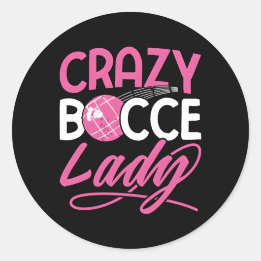Sticker Rond Bocce fou (Devant)