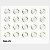Sticker Rond Boda en Oro hojas primavera (Feuille)
