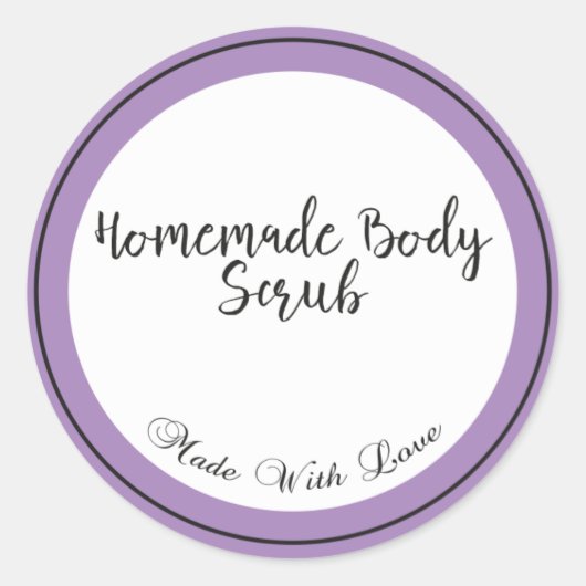 Sticker Rond Body Scruter fait maison (Devant)