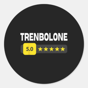 Sticker Rond Bodybuilding drôle Trenbolone Tren Trenbo et Stéro