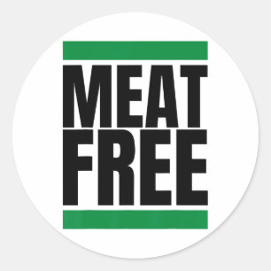 Sticker Rond Bodybuilding végan sans viande Végan Straight Edge