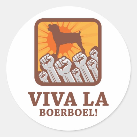 Sticker Rond Boerbol (Devant)
