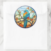 Sticker Rond Boeuf de martin-pêcheur en verre doux (Sac)