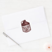 Sticker Rond Boeuf, fer et vin (Enveloppe)