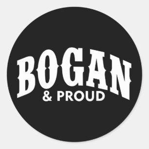 Sticker Rond Bogan & Fiers