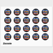 Sticker Rond Boggy Dune (Feuille)